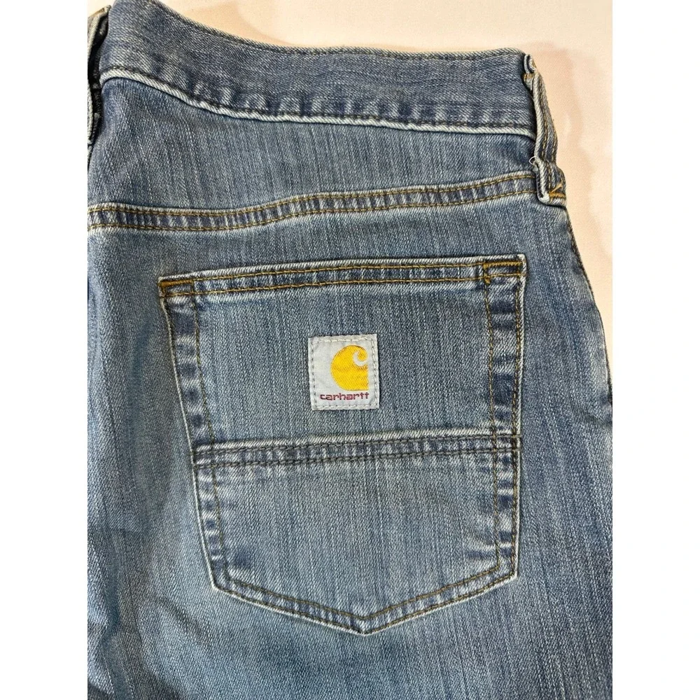 Carhartt Mens Rugged Flex Straight Jeans 102804 NWT 30x32 Blue BD2804-M